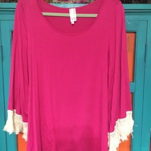 Bellamie Hot Pink Tunic 2X